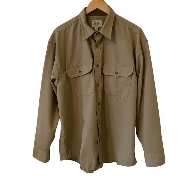 Cabela's Shirts Cabelas Mens Tan Heavy Work Outdoor Shirt Shacket